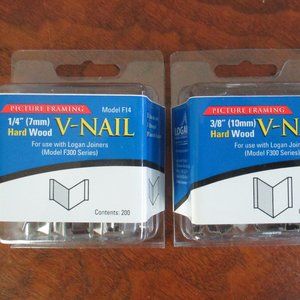 Picture Framing V-Nails for use with Logan Joiner 2 packs for hard wood new